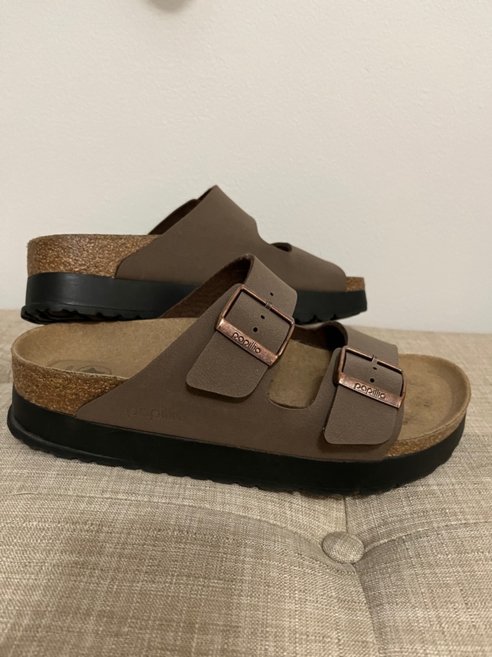 Birkenstock Papillio Brown Double Strap Sandals - Picture 5 of 5